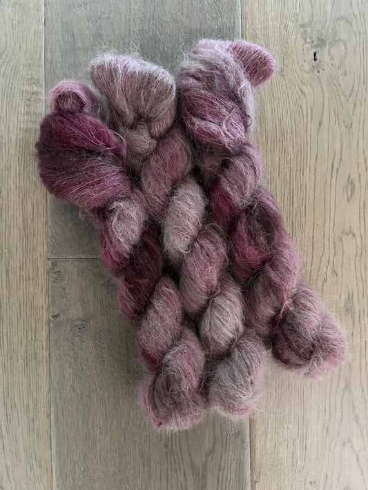 Antique Mauve Suri Alpaca Silk Skein