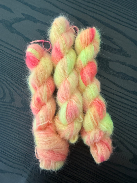 MMF Strawberry Lemonade Suri Alpaca Silk Skein