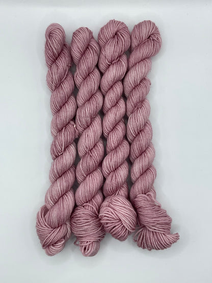 Mini Dusty Rose Fingering Skein