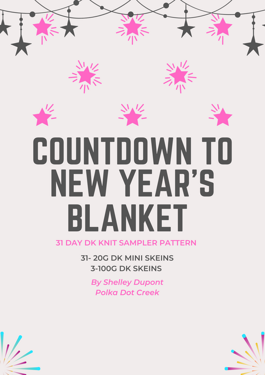 Countdown to New Year's Blanket Pattern - PDF Download