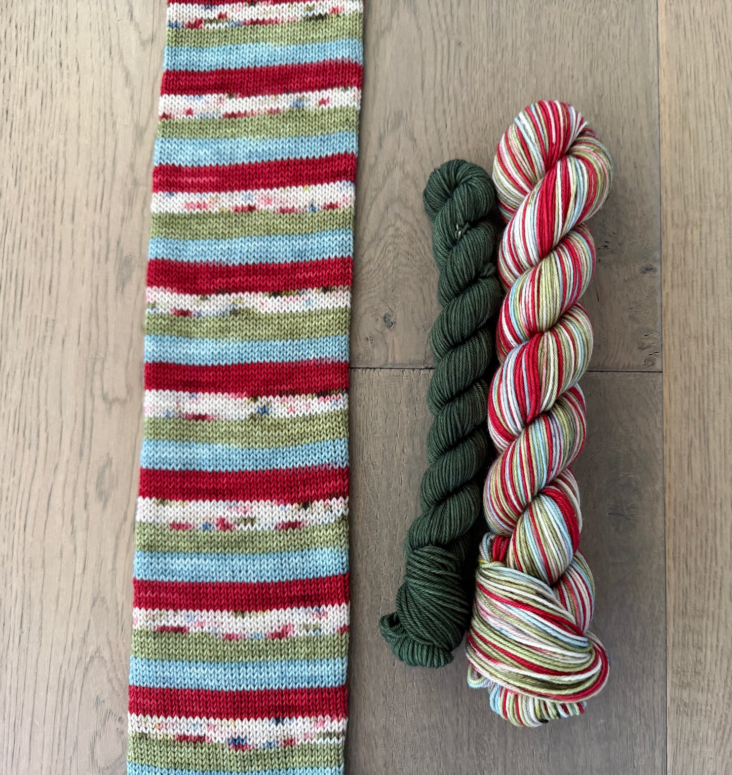 Feeling Festive Fingering Self-Striping Sock Set