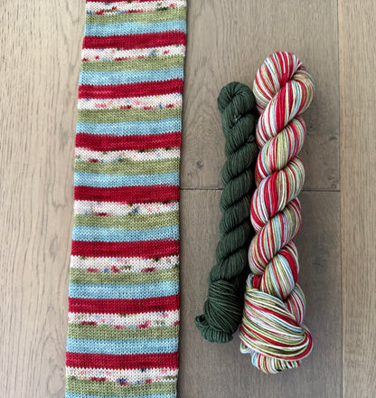 Feeling Festive Fingering Self-Striping Sock Set