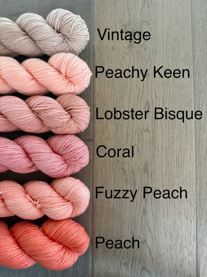 Worsted Peach Yarn