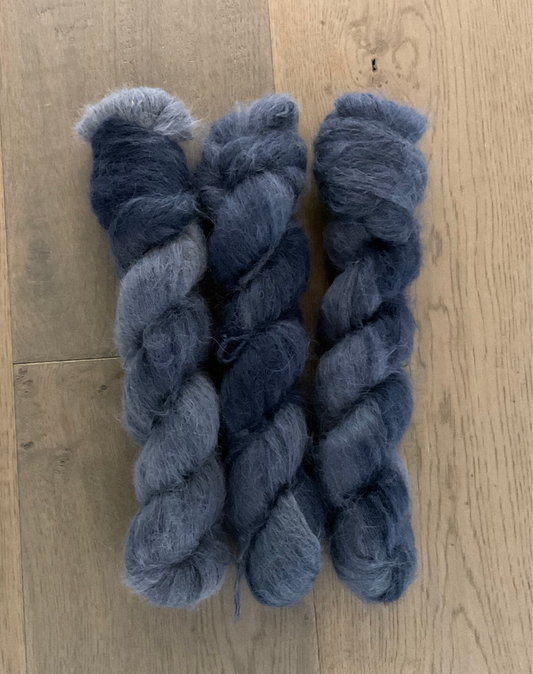 Midnight Suri Alpaca Silk Skein