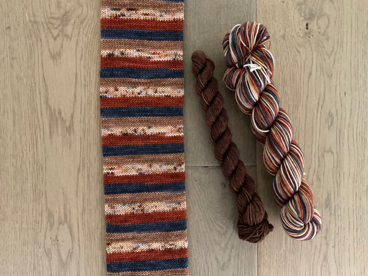 I am an Autumn Fingering Self-Striping Sock Set