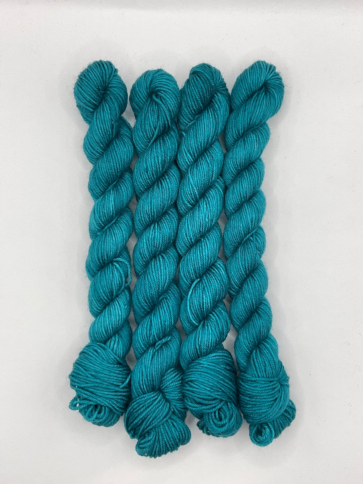 Mini Fingering Teal Skein