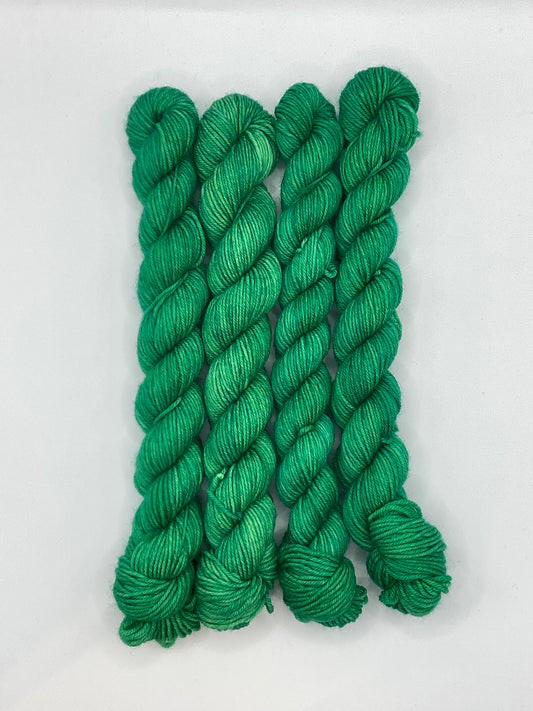 Mini Kelly Green Fingering Skein