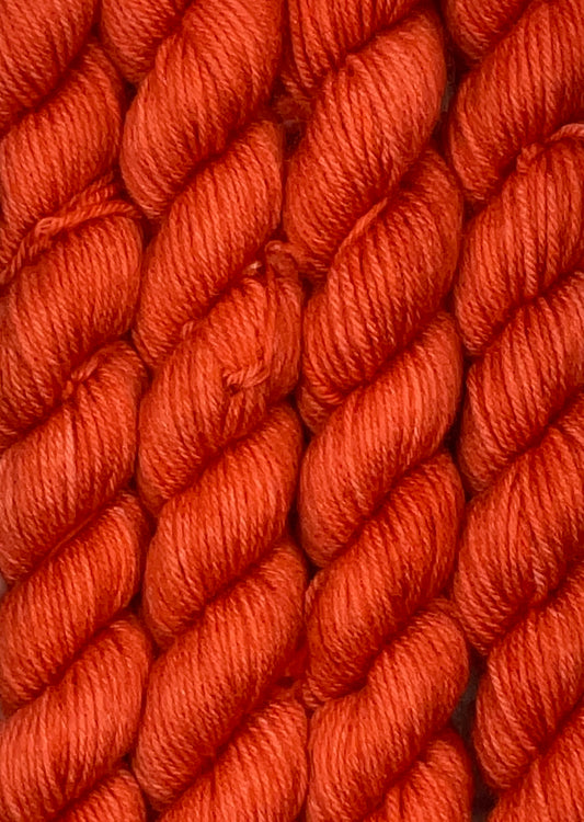 Mini Tangerine Fingering Skein