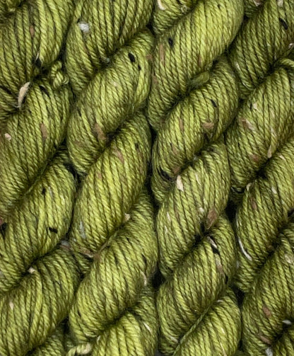 Mini DK Tweed Moss Skein