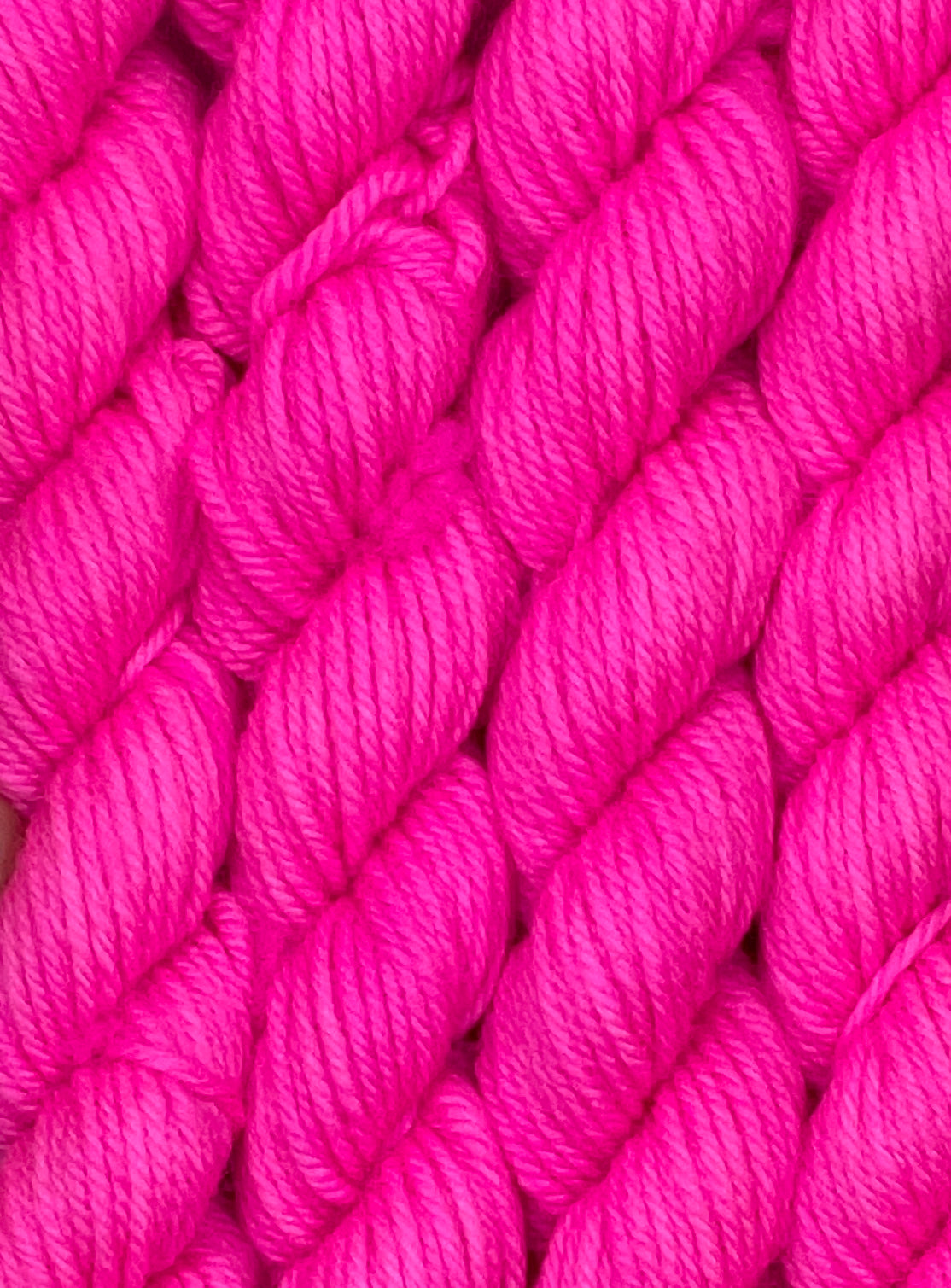 Mini DK Neon Pink Skein