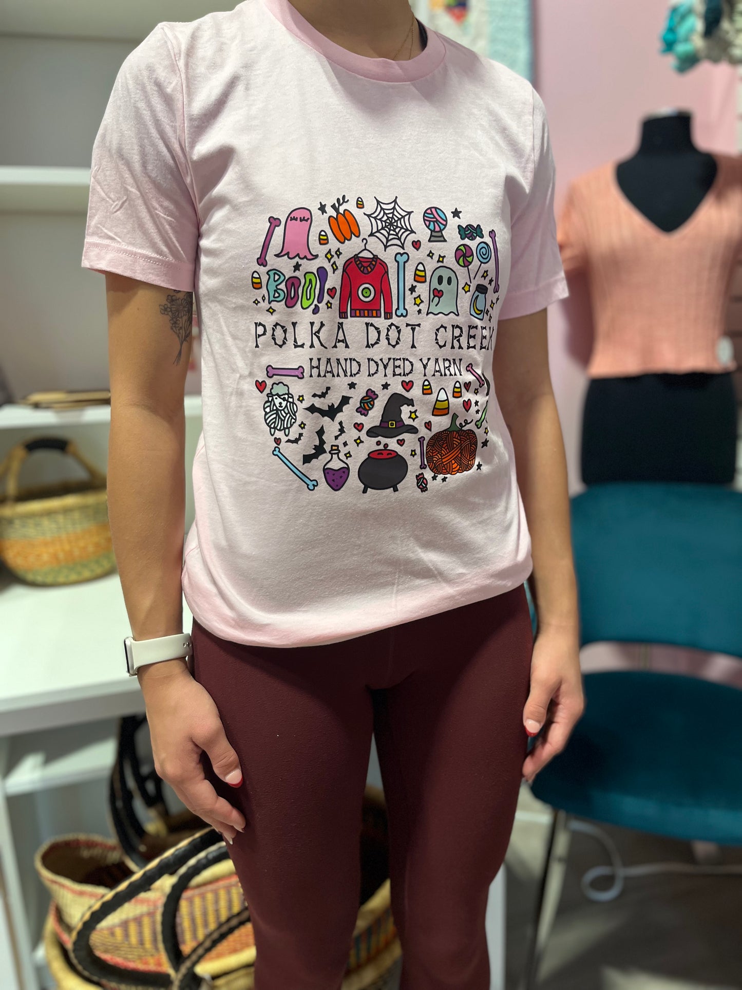 Halloween Polka Dot Creek Shirt 100% Cotton