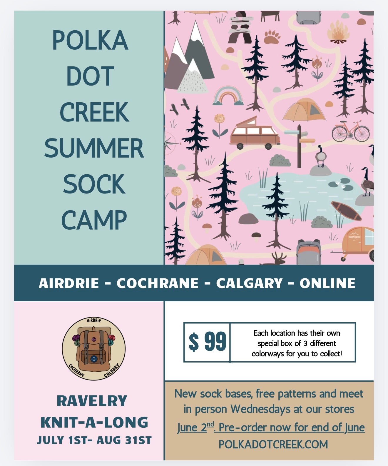 Summer Sock Camp!-Ready to Ship!