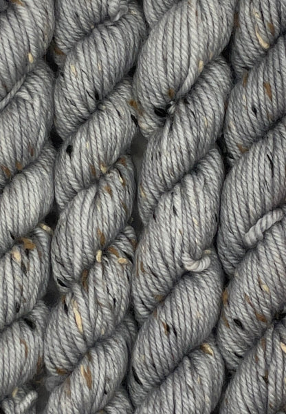 Mini DK Tweed Silver Skein