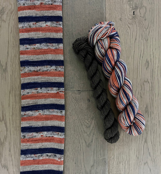 Tobogganing Fingering Self-Striping Sock Set