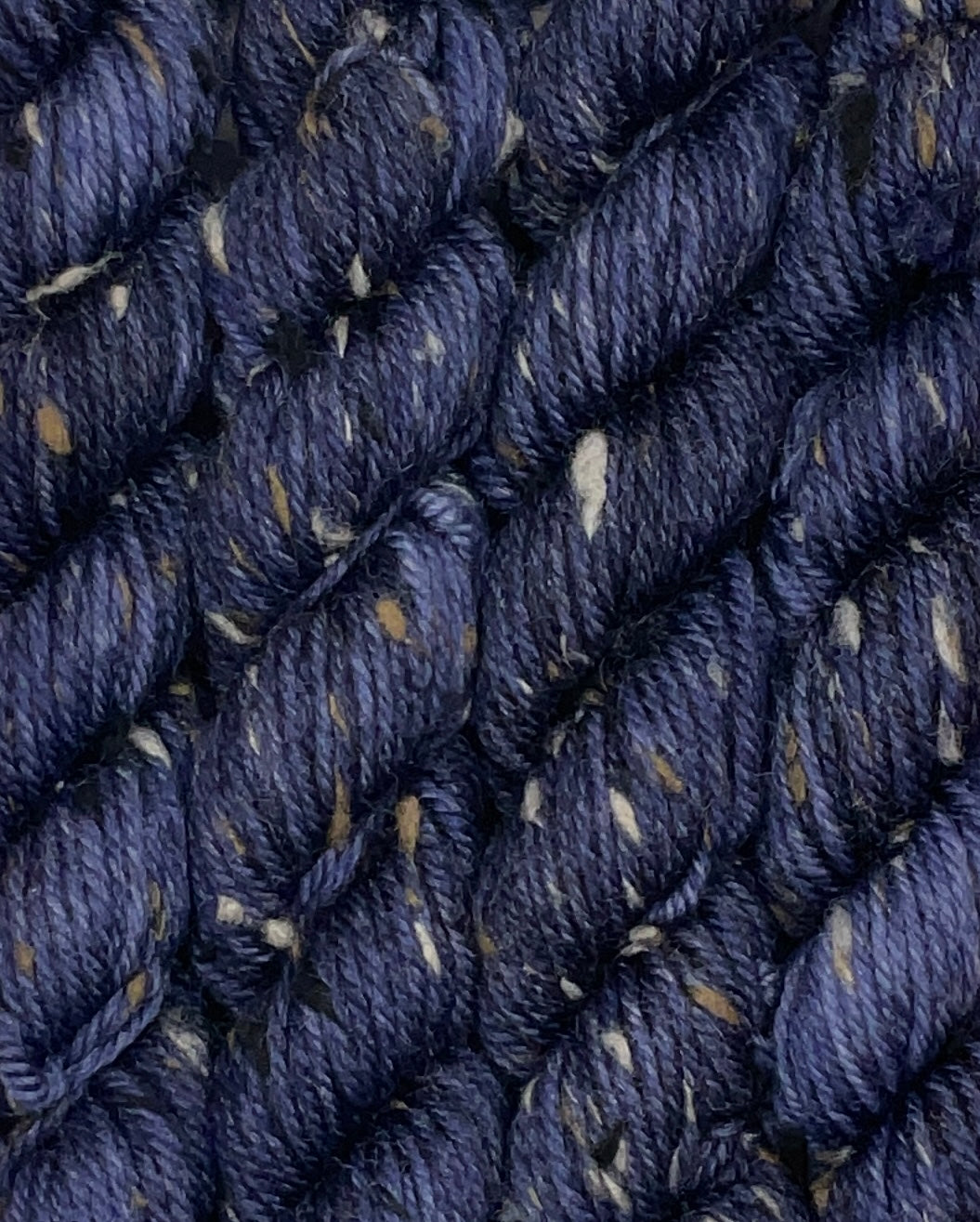 Mini DK Tweed Navy Skein