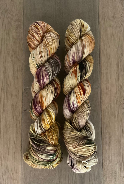 DK Crunchy Leaves Yarn- Dye to order