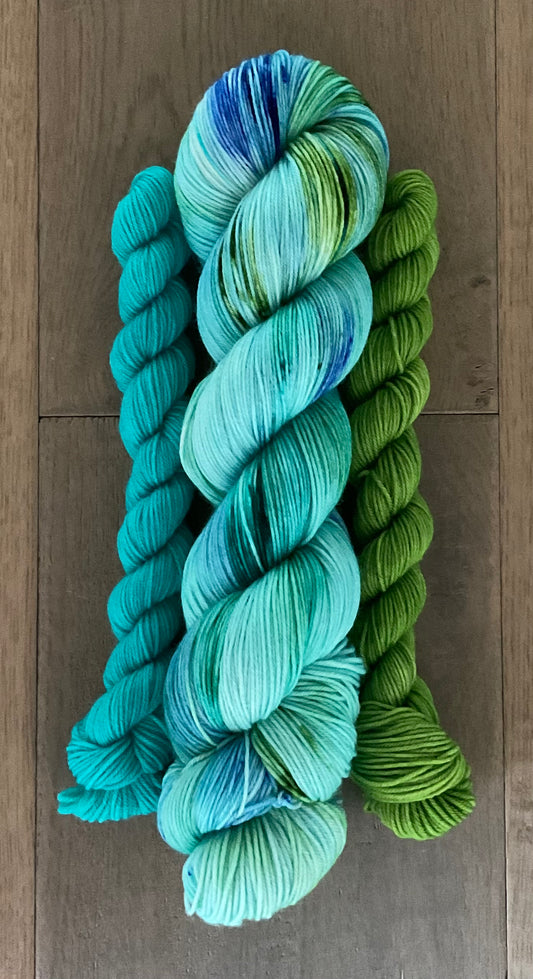 Spring Showers Fingering Sock Set