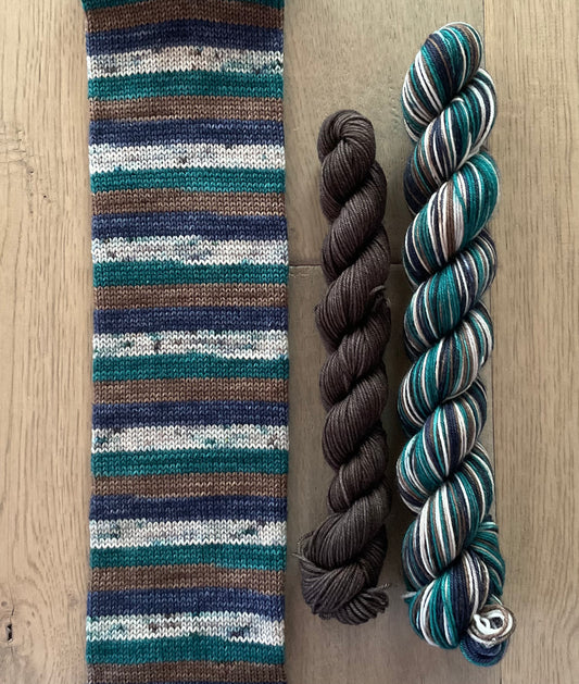 Thankful Fingering Self-Striping Sock Set