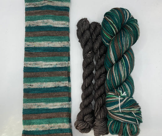 Dk Coffee Shop Self-Striping Sock Set