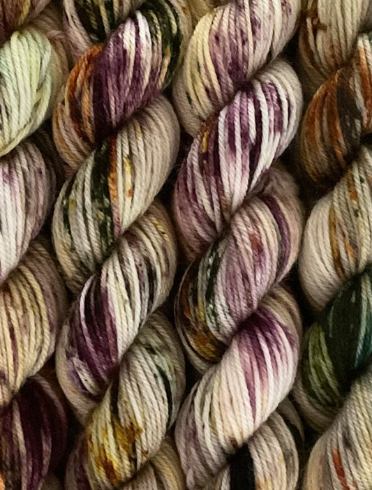 Mini Crunchy Leaves Fingering  Skein
