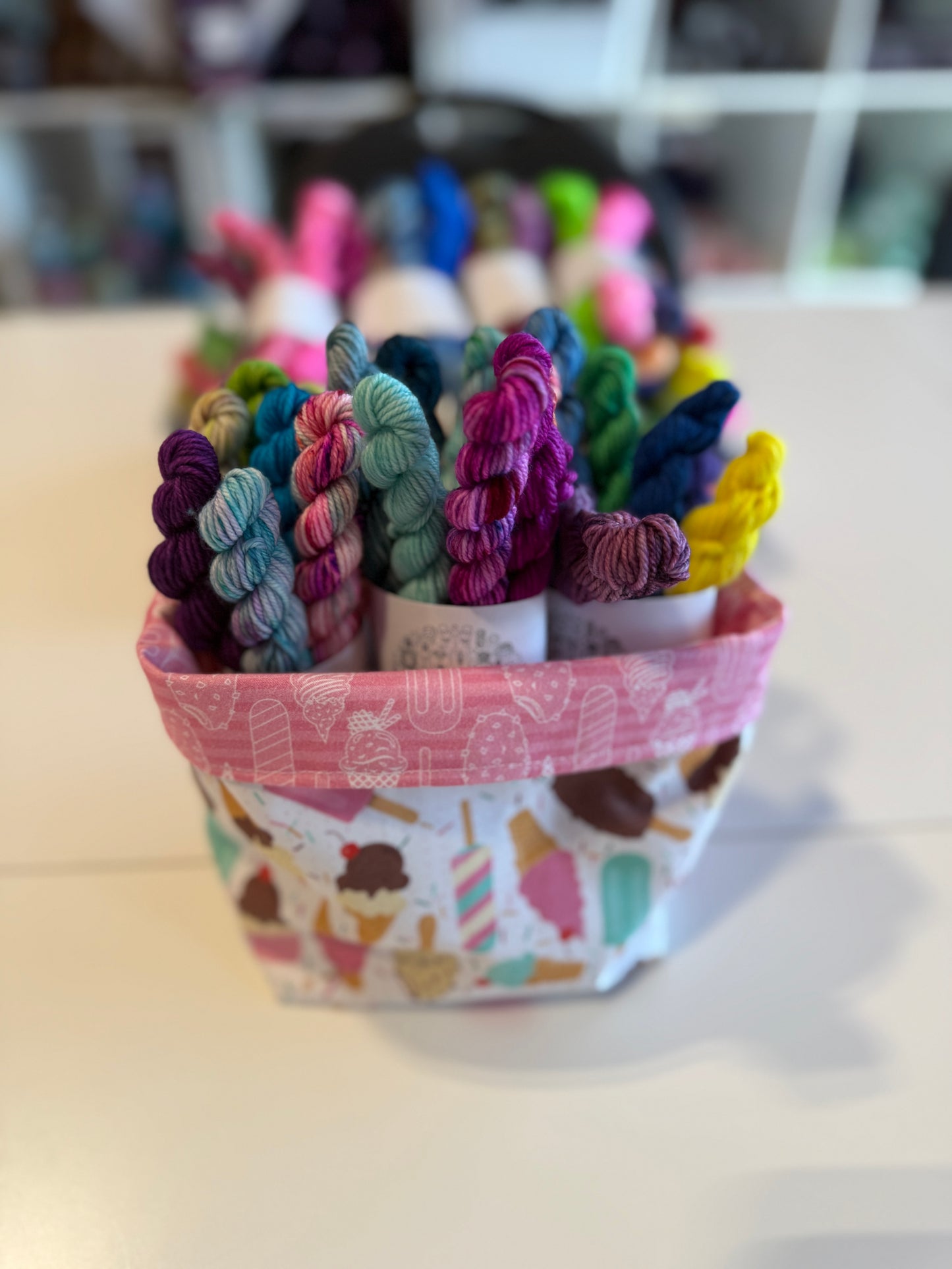 Ice Cream bucket of mini scoops