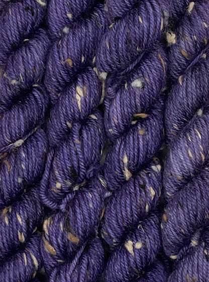 Mini DK Tweed Eggplant Skein