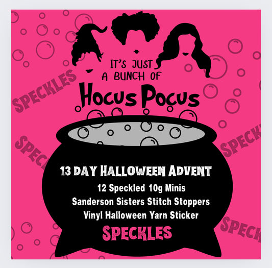 Hocus Pocus Halloween Speckled Mini Skein Advents