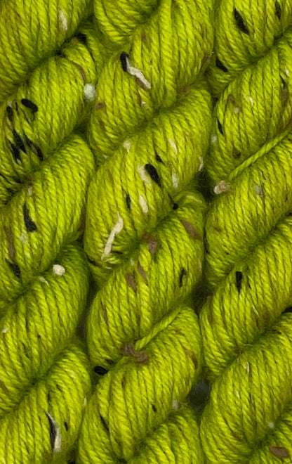 Mini DK Tweed Chartreuse Skein