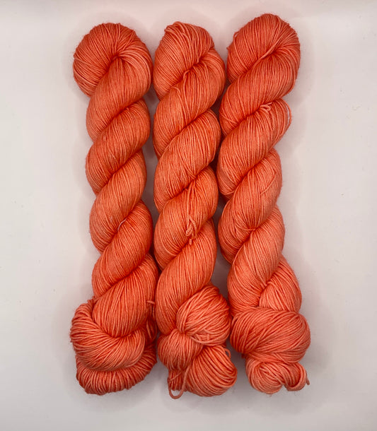 Peach Fingering Yarn