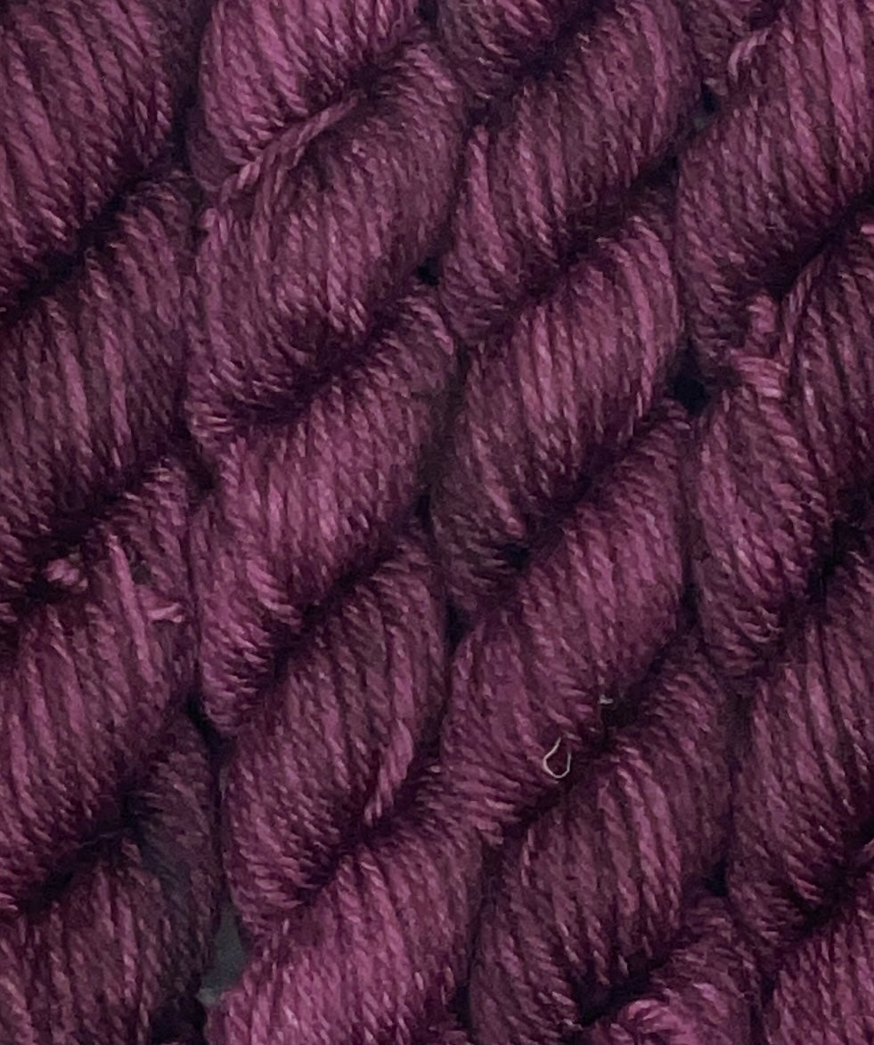 Mini DK Burgundy Skein