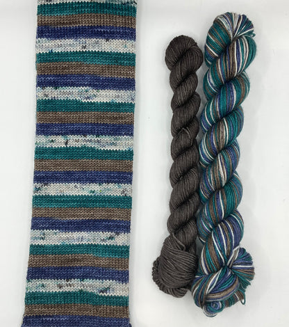 Thankful Fingering Self-Striping Sock Set