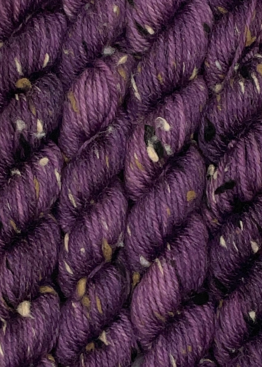 Mini DK Tweed Purple Skein