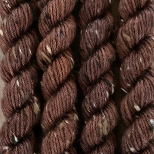 Mini DK Tweed Chestnut Skein
