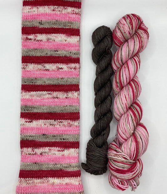 Pinkmas Fingering Self-Striping Sock Set