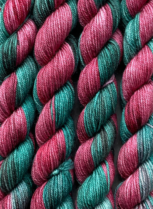 Mini Poinsettia  Fingering Skein