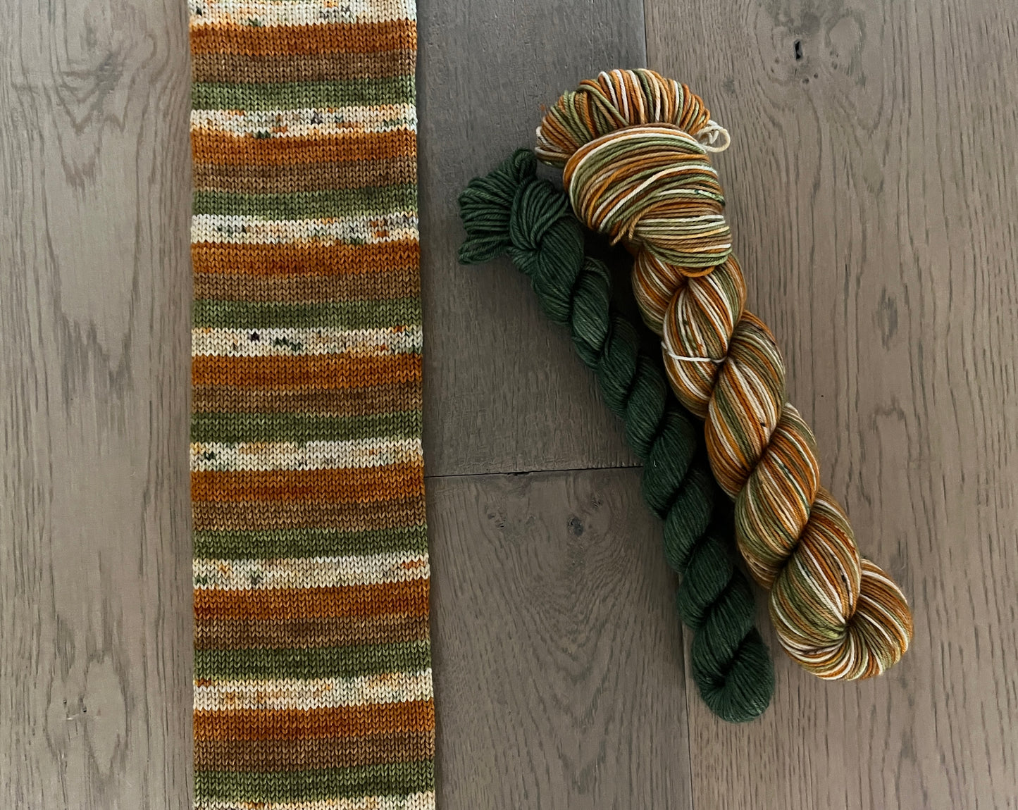 Pumpkin Patch Fingering Self-Striping Sock Set