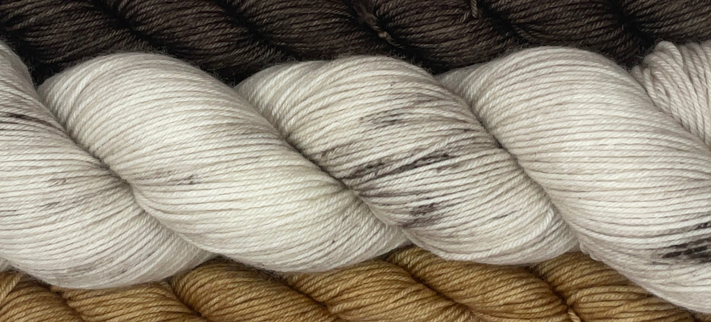 Cookies and Cream Fingering Sock Set