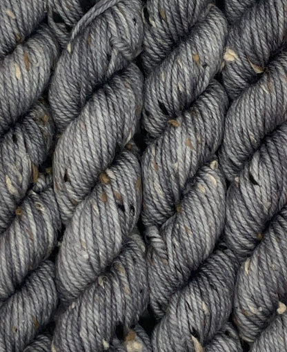 Mini DK Tweed Grey Skein