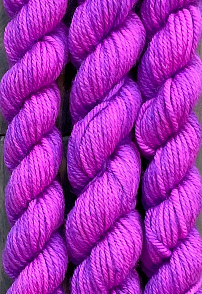 Mini Worsted Purple Pop Skein