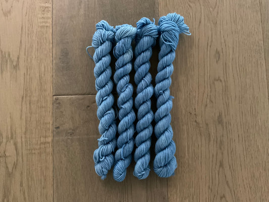 Mini Light Denim Fingering Skein