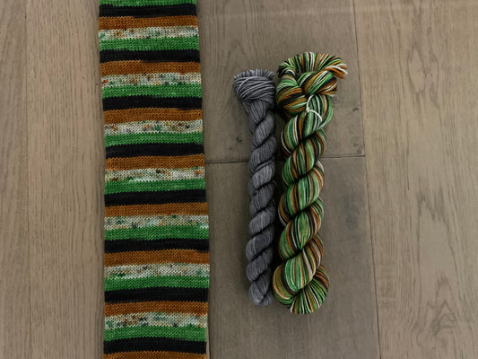 Leprechaun Fingering Self-Striping Sock Set