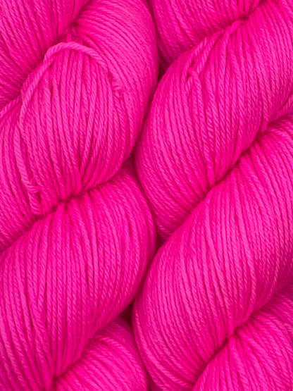 Neon Pink Fingering Yarn