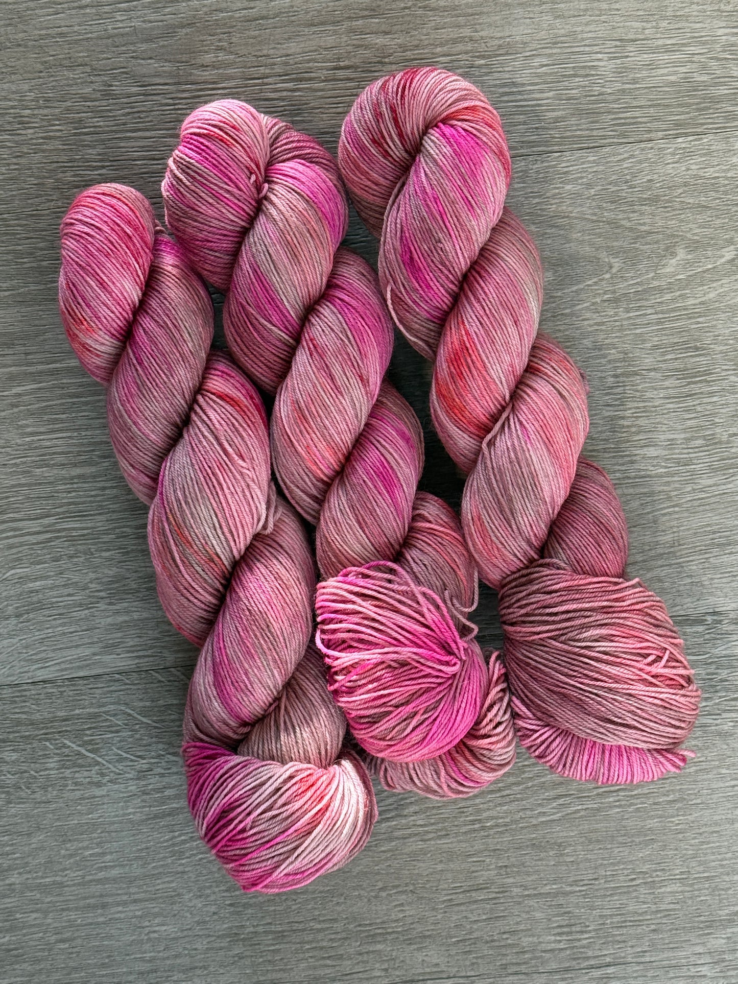 MMF Chocolate Covered Strawberries on Fingering Skein