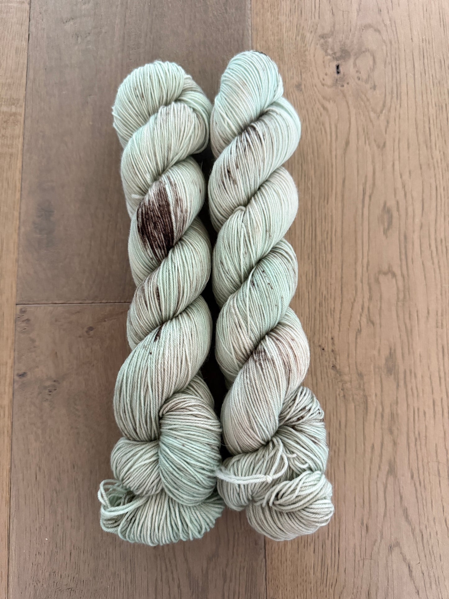 Mint Chocolate Chip Fingering Yarn