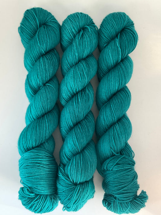 Teal Fingering Skein