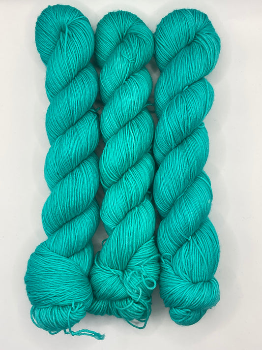 Bright Aqua Fingering Yarn