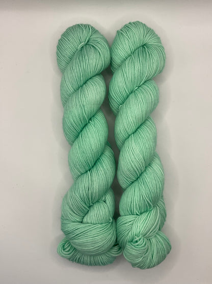 Fingering Shamrock Shake Skein