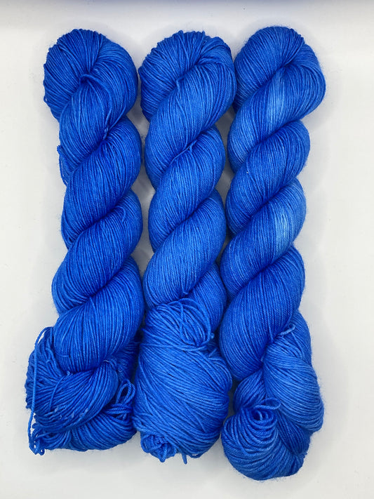 Brilliant Blue Fingering Yarn