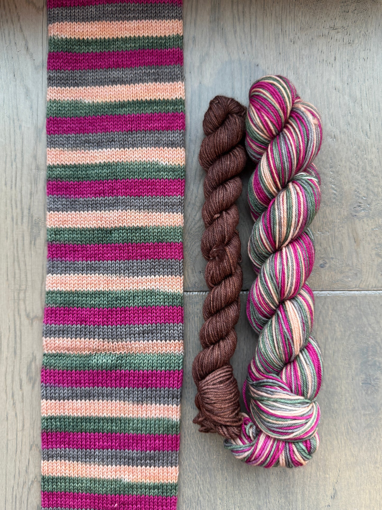 "Picking lint off a Man's sweater is the most intimate gesture" Fingering self striping sock set