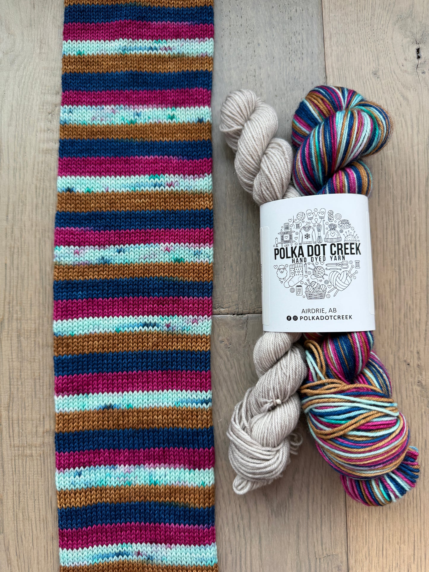 Anna Self Striping Sock Set